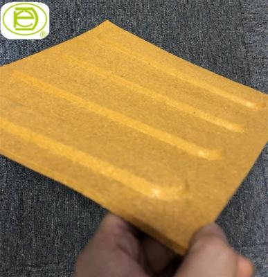 China rubber guide blind tactile warning mat for outdoor use 300mm*300mm for sale