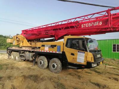 China Cranes de caminhões Sany modelo 2020 usados/em segunda mão/cranes hidráulicos móveis de 50 t com número de modelo STC500E5 de motor Weicha à venda