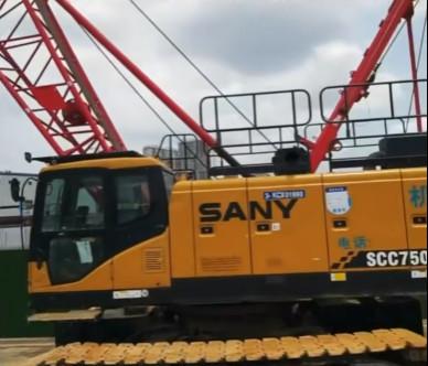 Κίνα 2020 SANY 75t γερανό SCC750E με μέγιστη ονομαστική ανυψωτική ικανότητα 75t σε απόθεμα με εξαιρετικές συνθήκες εργασίας προς πώληση