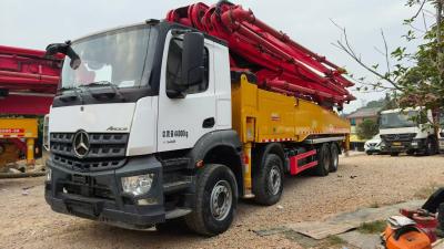 China Sany 56m Concrete Pump Truck with High Pressure Pumping and Open Type Hydraulic System for sale