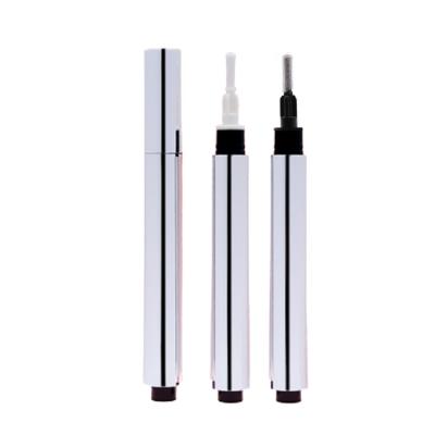 China Matte Black Pressing Serum Press Type Gold Aluminum Tube 3ML Empty Type Eyelash Growth Pen Silver Cosmetic Packing Eyelash Pen for sale