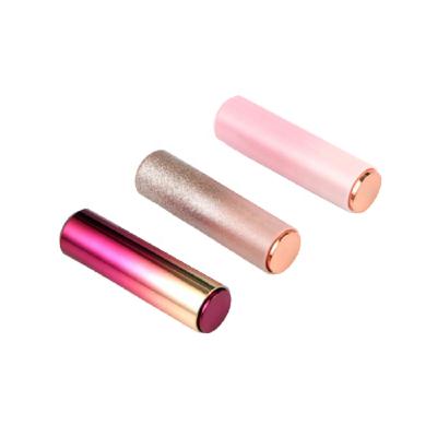 China High Quality Plastic Lipstick Tubes Round Gradient Color Lip Balm Tube Lip Beauty Press Bounce Containers And 12.1mm Lipstick Packaging for sale