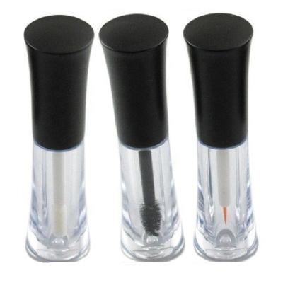 China Unique Slim Eyelash Growth Mascara Shape Mascara Container Tube 2ML Lip Gloss Tubes Size Bottle Matte Black Lid Refill Eyeliner Lip Gloss for sale