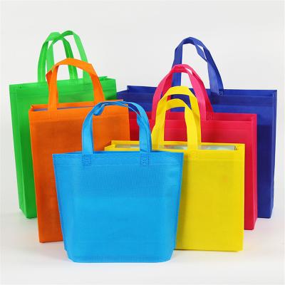 China 2019 Custom Logo Bags Eco-Friendly Handled Reusable Non Woven Grocery Foldable Shopping Bag for sale