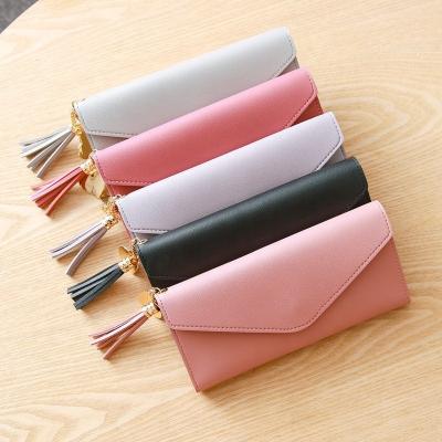 China Multifunctional Simple Fashion Pattern Women's Long Hand Pendant Simple Fashion Lychee Heart Shaped Purse for sale