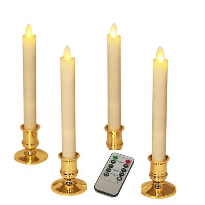 China Amazon Birthdays Best Selling Smokeless Long Candle Battery Operated Led Candle for Wedding Decoration with Remote Control Timer for sale