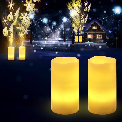 China Creative Snowflakes Diy Projection Toys Gift Lights Making Kit Remote Control Christmas Gift LED Candle Projection Lights for sale