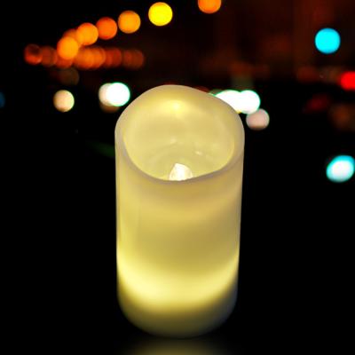 China Snowflakes LED Candle Light CHRISTMAS Rotating Creative Remote Control Portable Paraffin Candle Projection Lamp Candle Night Light Decor for sale