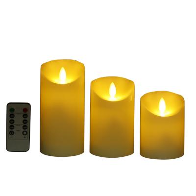 China Luxury European Wholesale Candle Supplies Making Fashion LED Projection Candle Set Led Candles With Swinging Moving Flame for sale