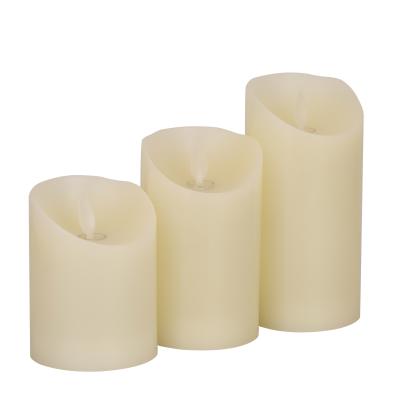 China Eco-Friendly Flameless Battery Operated Flashing Candle from LED Birthdays to Christmas Decoration Candle Sets for sale