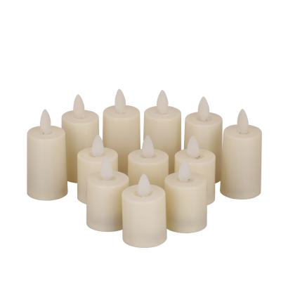 China Birthdays Tea Lights LED Flameless Flickering Votive Candles Bulk Fake Candles Battery Operated Christmas Decorations for sale