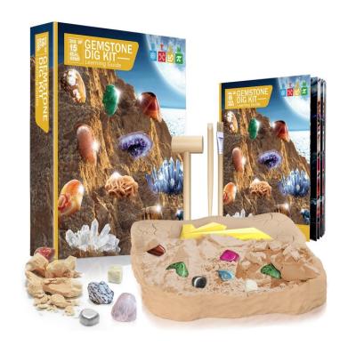 China Game Playing Educational DIY Discover Unique Mining Archeology Gem Science Gem Stone Dig Kit Stem Toys Gifts Toy For Kids Souptoys Kit for sale