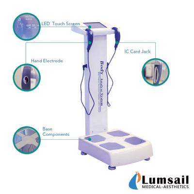 China Analisator van de het Lichaamssamenstelling van de geschiktheids de Tastbare Elektrode met Touch screen Te koop