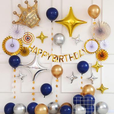 China Party Decoration Balloons Customized Party Decoration Balloons Foil Balloons Happy Birthday Decoration Foil Balloon New Year Birthday Invitations Metallic Balloons for sale