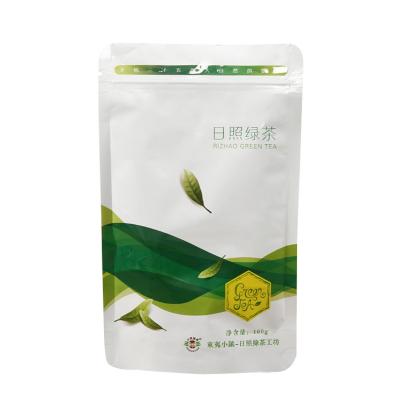 China Tea factory supply waterproof zipper bags 100g 250g 500g custom tea packaging bags with strong zip top for sale