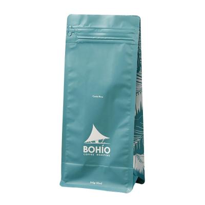 China Eco-friendly Household Side Gusset Packing Flat Bottom Moisture Proof Pockets Packing Coffee Bean Bag for sale