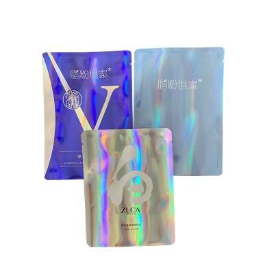 China Hot Seller Disposable Custom 3 Side Heat Seal Packaging Bag Aluminum Foil Mask Packing Bag for sale