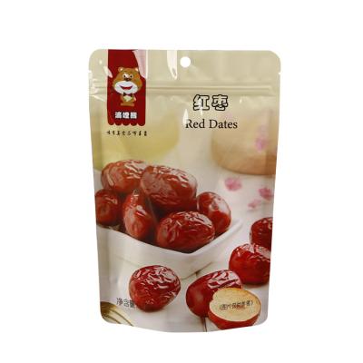 China China Manufacturer Bags Printed Red Moisture Proof Moisture Proof Dates Snack Packing Zip Lock Tops for sale