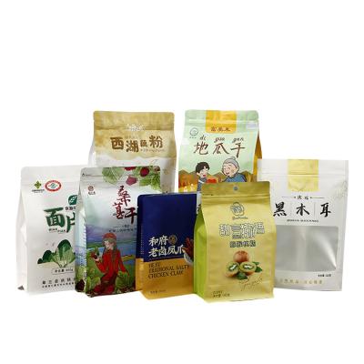 China Wholesale Customized Moisture Proof Printing Zipper Bag For Food Packaging With Zipper Lock Logo Reusable Printed Bag for sale