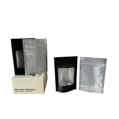 China Hot Seller Moisture Proof Custom Packaging Bags Resealable Matte Stand Up With Window Bags for sale