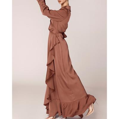 China Anti-wrinkle Summer Muslim Dress High Quality Breathable Anti-wrinkle Long Dress For Woman for sale