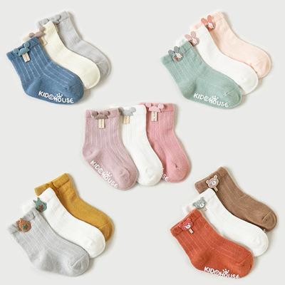 China New European and American autumn and winter baby cartoon QUICK DRY accessories floor baby cotton non-slip socks for sale