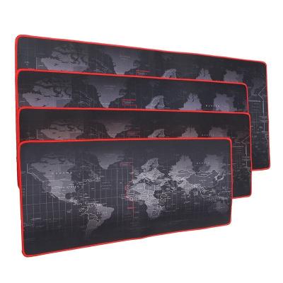 China Non-slip border best-selling red stitched large non-slip thickened mouse pad gaming keyboard pad desktop protection for sale