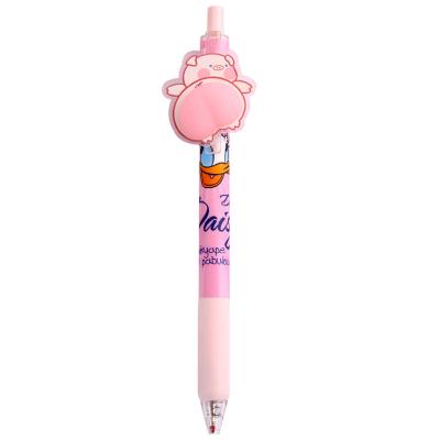 China Normal cute cartoon luminous soft glue soft press the gel pen to pinch and decompress the press pen student study stationery pen for sale