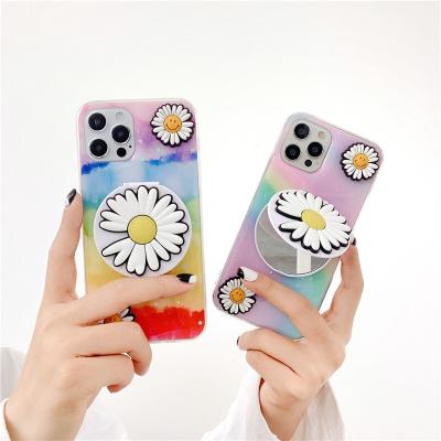 China Waterproof Suitable For Cell Phone Phone12 Pro Rainbow Epoxy Glitter With Mirror Cover Feature for sale