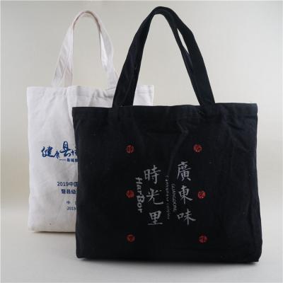 China Durable 2019 Wholesale customs logo organic cotton tote bag cotton shopping bag for sale