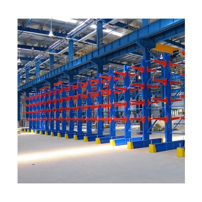 China Suitable for indoors/outdoors high quality heavy duty double-sided storage car cantilever racking for sale