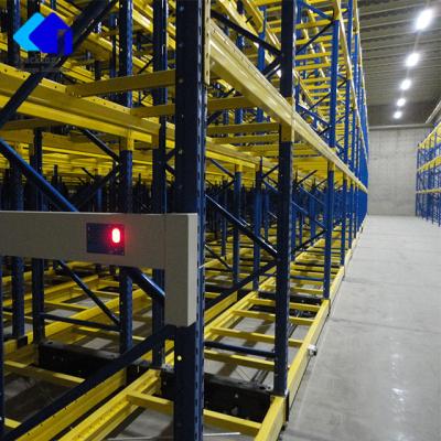 China Electric Space Saving High Density Steel Pallet Mobile Rack for sale