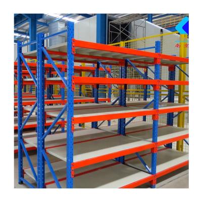 China Corrosion Protection Garage Shelving Unit 5 Tier Longspan Warehouse Metal Shelving Medium Duty Rack for sale