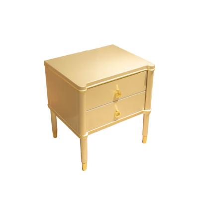 China High Quality Baroque Style Bedroom Furniture Fancy Drawer Luxury Cabinet Near Table Nightstand Wooden Mirror for sale