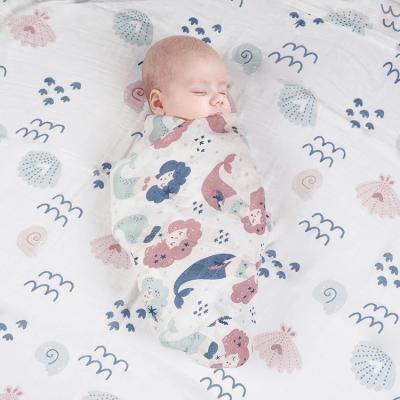 China New Design Size Custom Cotton Nature Soft Anti-pilling Soft Knitted Baby Wrap Easy Adjustable Baby Boy Covering for sale