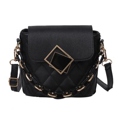 China High quality leather cross body bucket bag bolsa sling woman handbag shoulder messenger bag for sale