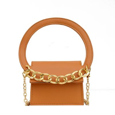 China New Fashion Fashion Mini Wallet Students Chain Handbags Hot Sale Korean Cute Square Slope Small Bag For Women for sale