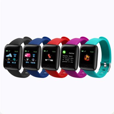 China 2022 Factory Wholesale Cheap Smart Band 116 Plus Heart Rate Blood Pressure Monitor Big Screen Rubber Smart Wristband 116plus D13 D13s for sale