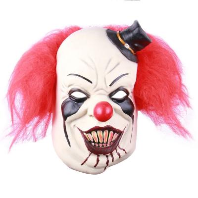 China Comfortable and Roomy Halloween Party Costume Bloody Latex Horror Mask Character Haunted House Dress Up Scary Creepy Clown Halloween Mask for sale