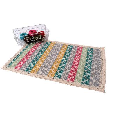 China Modern Handmade Felling Rugs And Small Play Mats For Marketing Parlor And Outdoors for sale