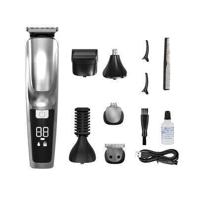 China Amazon Hot Sale Wholesale Car 5 in 1 Multi Grooming Kit T9 Clippers Waterproof Professional Low Noise Trimmer for Male for sale