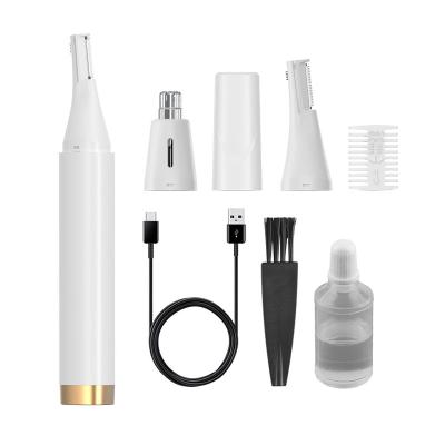 China Hotel Lady Beauty Care Electric Eyebrow and Nose Face and Body Trimmer All-in-one Hair Removal Remover Epilator for sale