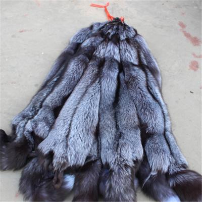 China Factory Supplier Silver Fox Genuine Raw Raw Real Fur Skin Natural Animal Fur Skin for sale