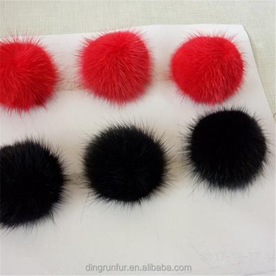 China Real Mink Fur Pom Poms Ball Ball Garment Wear Bag Shoes Decoration Real Mink Fur Pom Poms for sale