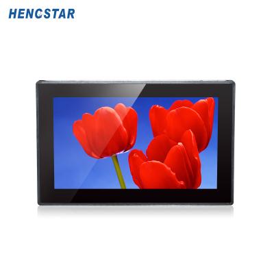 China Metal Case + Tempered Glass Panel 7 Inch Embedded Display Touch Screen Open Frame Industrial LCD Monitor for sale