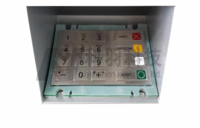 China PCI 1.3 ATM EPP Pin Pad , Stainless Steel 16 Key Waterproof for sale