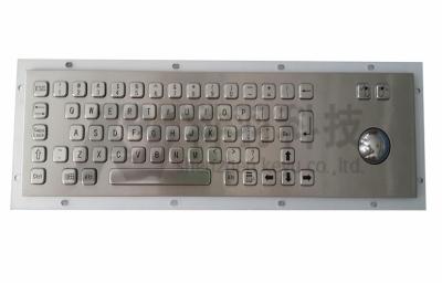 China USB Wired Illuminated Metal Keyboard ,66 Key Vandal Proof for sale