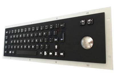 China Teclado negro del metal del quiosco con el Trackball óptico en venta