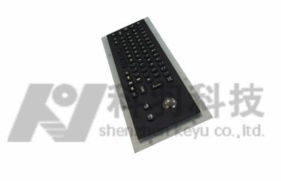 China Teclado negro a prueba de vandalismo del metal con el Trackball óptico de 25m m, pequeño en venta