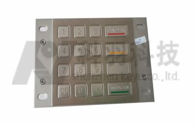 China 16 Button Metal EPP Pin Pad , Waterproof Rugged ATM Machine Keypad for sale